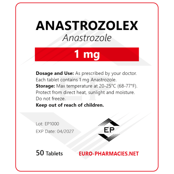 Anastrozolex (Arimidex) - 1 mg/tabs 50 tabs - Bolsitas - Euro Pharmacies - Nacional de EE. UU.