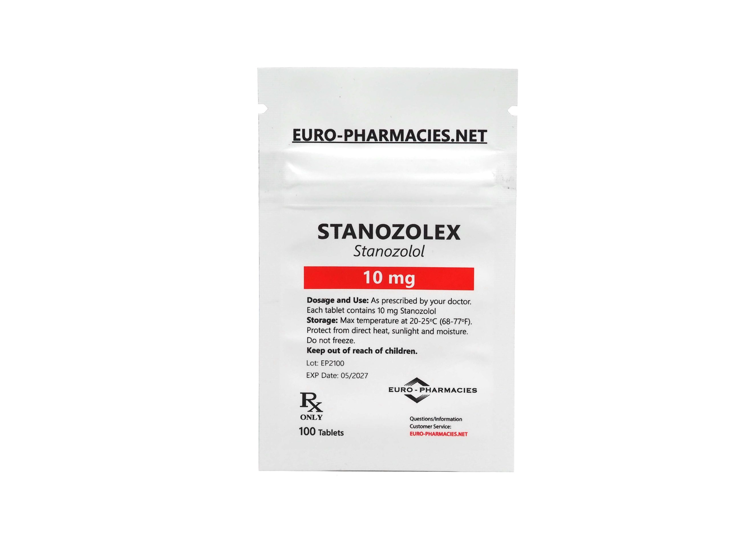 Europharmacies Sachet Stanozolex 10 (Winstrol)