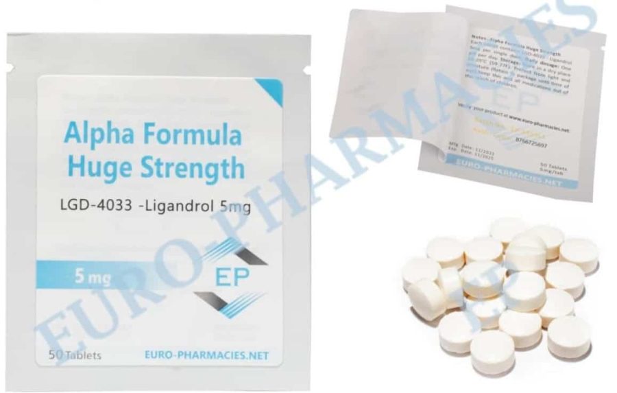 Ligandrol LGD4033 de alta potencia, 5 mg, 50 comprimidos, farmacias europeas