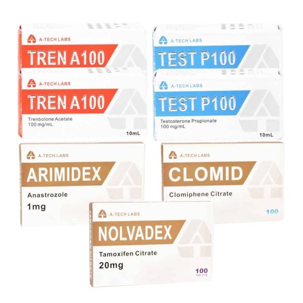 パックリーンマッスル（注射）テストステロンプロピオン酸エステル＋トレンボロン酢酸エステル＋PCT（6週間）Aテックラボ