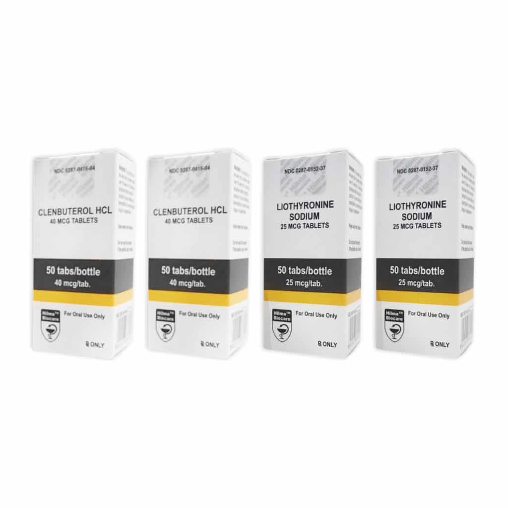 PACK SECHE PERTE DE POIDS (ORAL) HILMA CLENBUTEROL + T3 CYTOMEL (8 WEEKS)