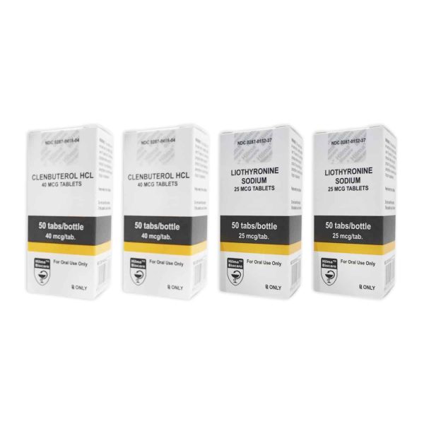 PACK SECHE PERTE DE POIDS (ORAL) HILMA CLENBUTEROL + T3 CYTOMEL (8 WEEKS)
