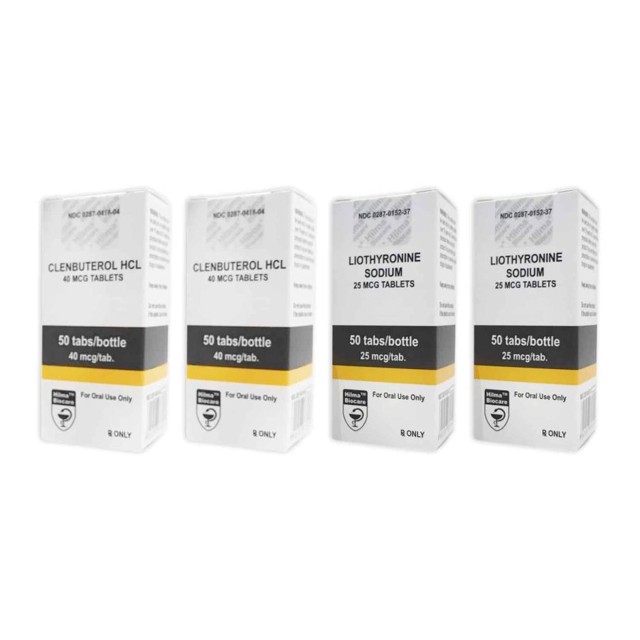 PACK SECHE PERTE DE POIDS (ORALE) HILMA CLENBUTEROL + T3 CYTOMEL (8 SETTIMANE)