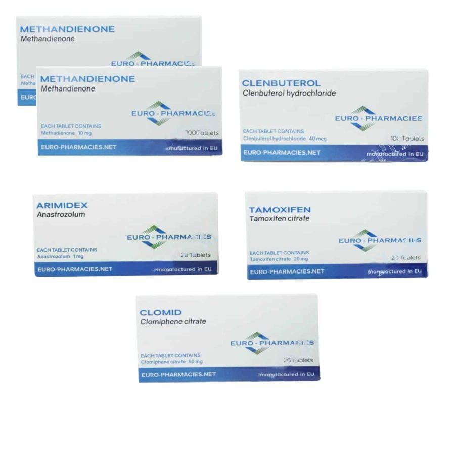 Pack 8 semaines Stéroides Oraux Dianabol + clenbuterol Euro Pharmacies