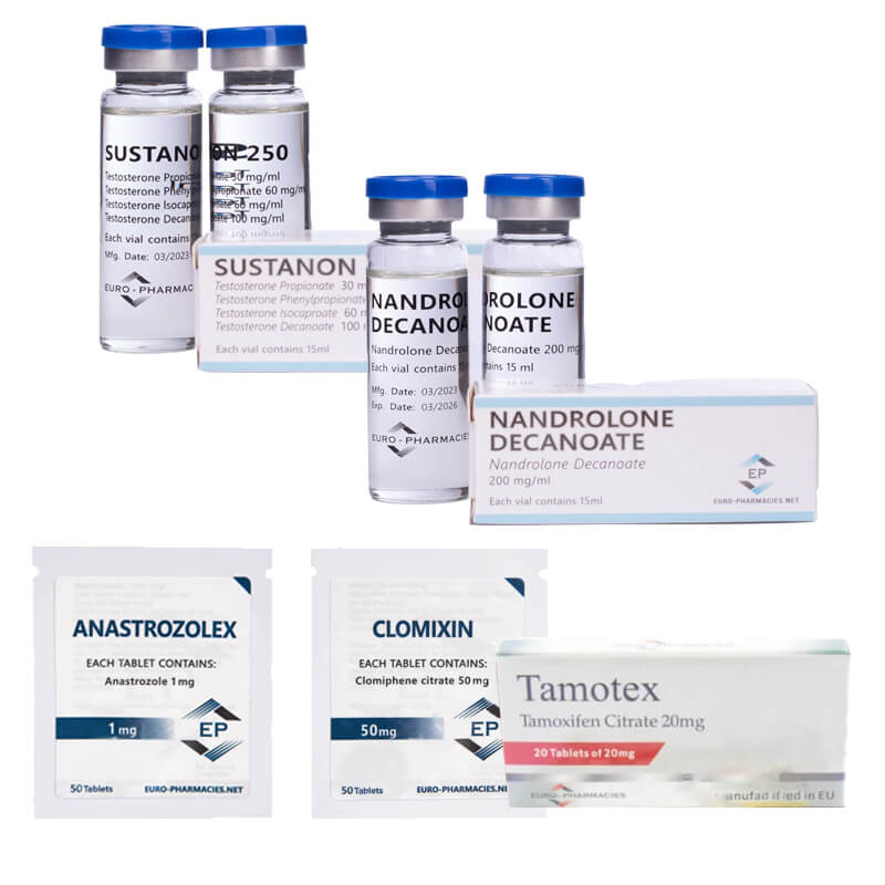 Pack prise de masse NIVEAU II (INJECT) – SUSTANON 250 + DECA 250 + PCT (8 semaines) Euro Pharmacies