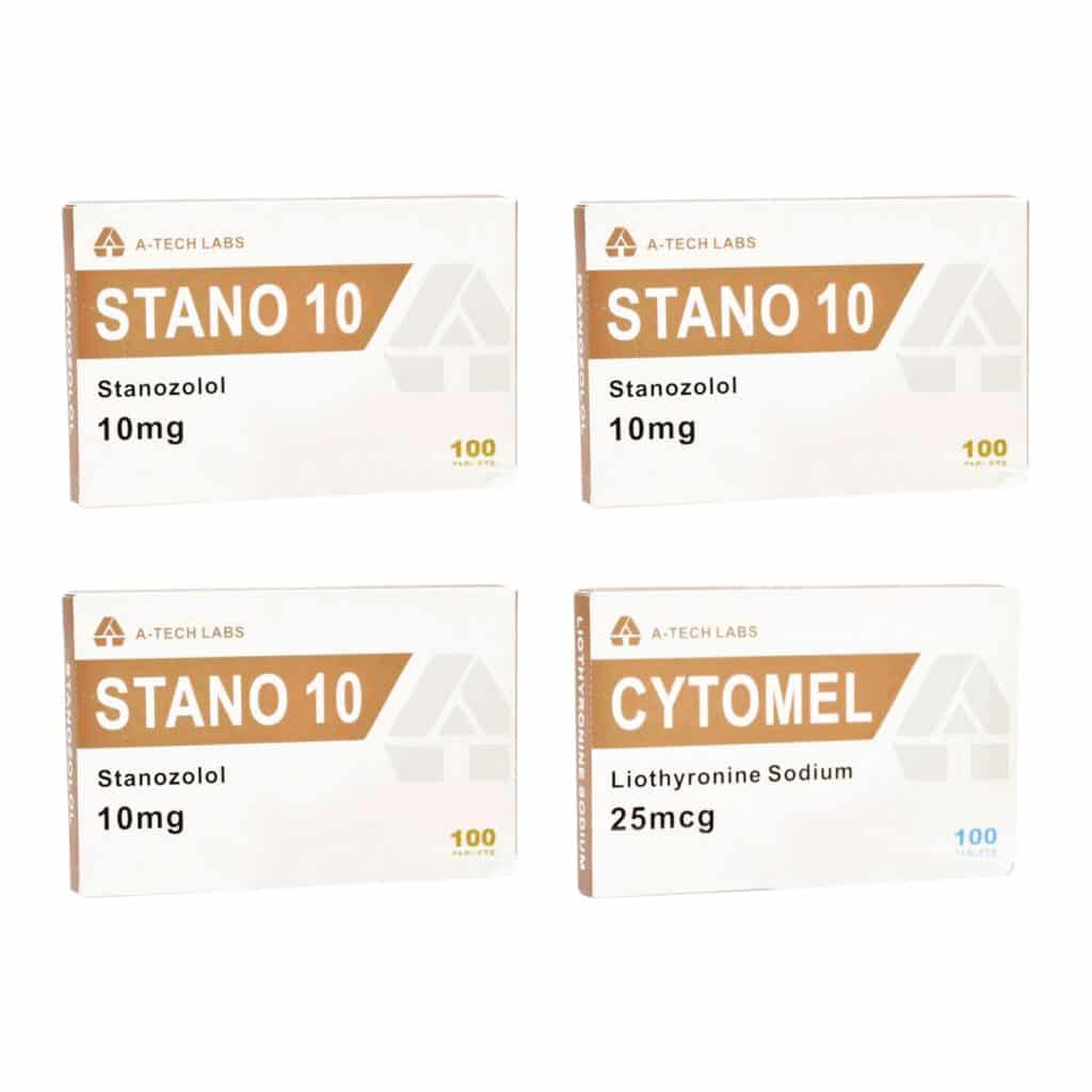 Pack Sèche Stanozolol + T3 Cytomel Stéroides Oraux (8 Semaines) A Tech Labs