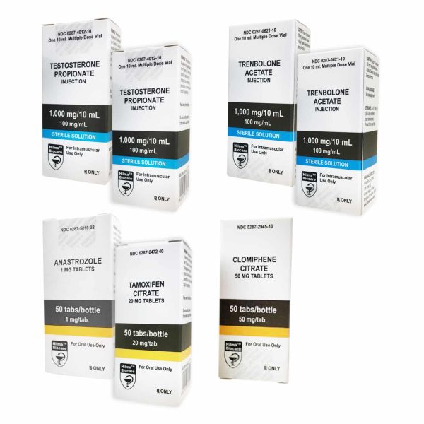 PACK PRÊMIO DE MASSE SÈCHE PROPIONATO DE TESTOSTERONA + ACETATO DE TREMBOLONA + PCT (6 semanas) Hilma