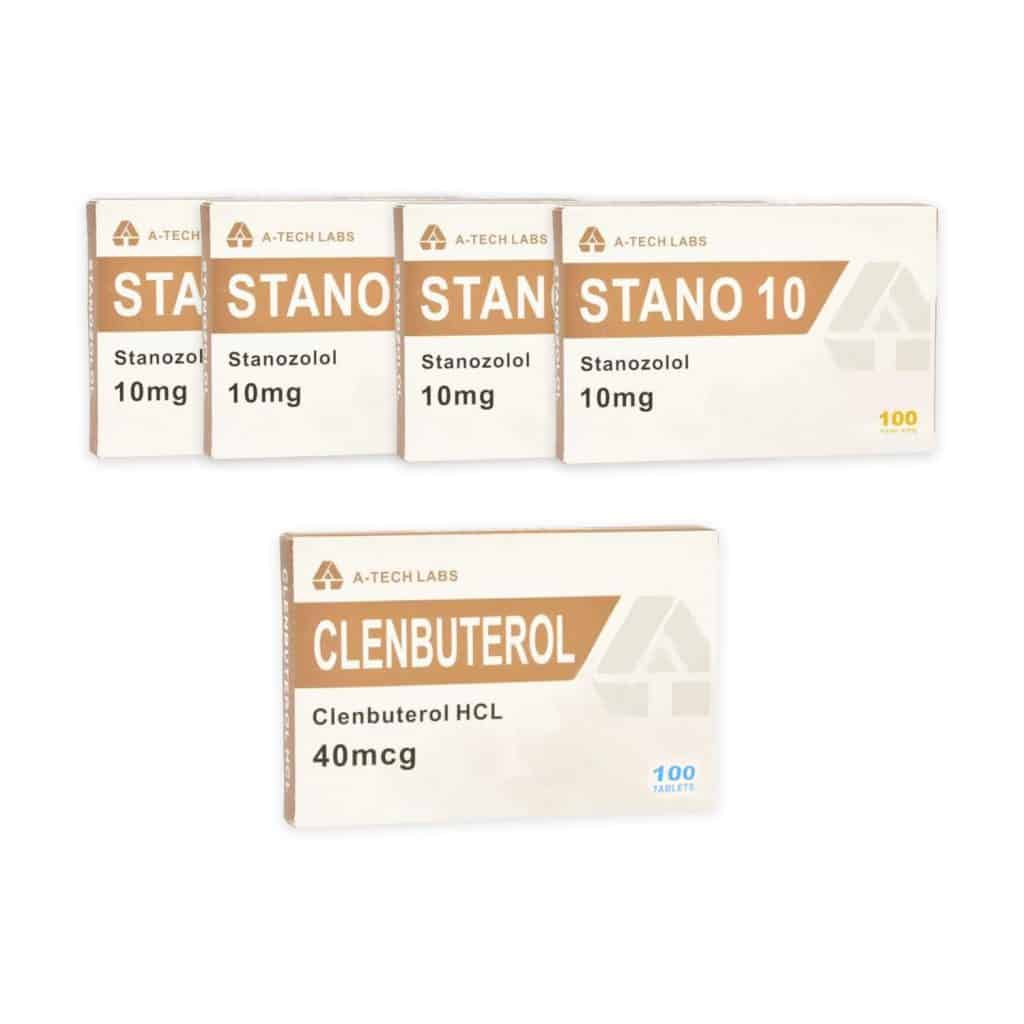 Pacchetto Seche A Tech Labs Winstrol+ Clenbuterol Stéroides Oraux (10 settimane)