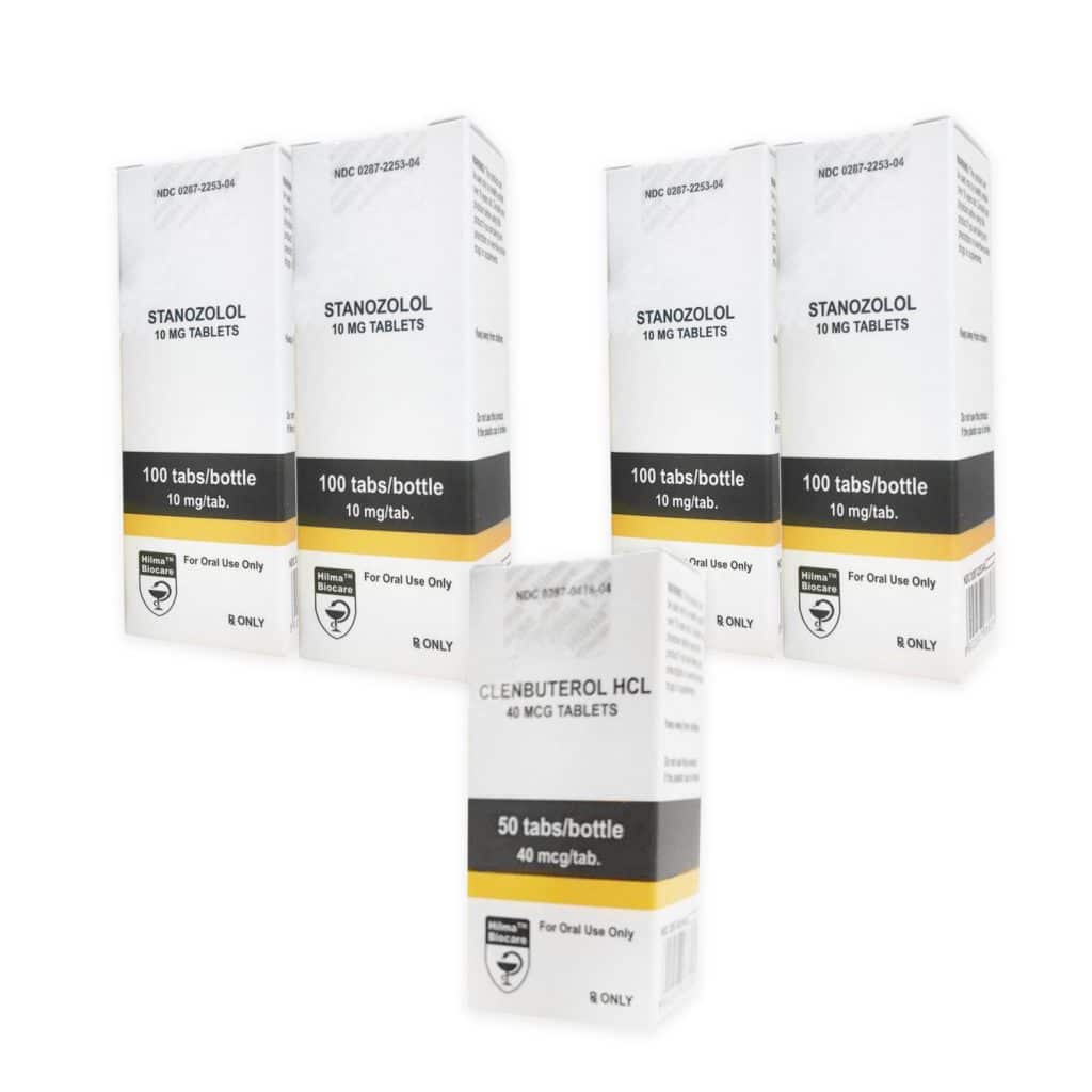 Pack Séche Hilma Winstrol+ Clenbuterol Stéroides Oraux (10 Semanas)