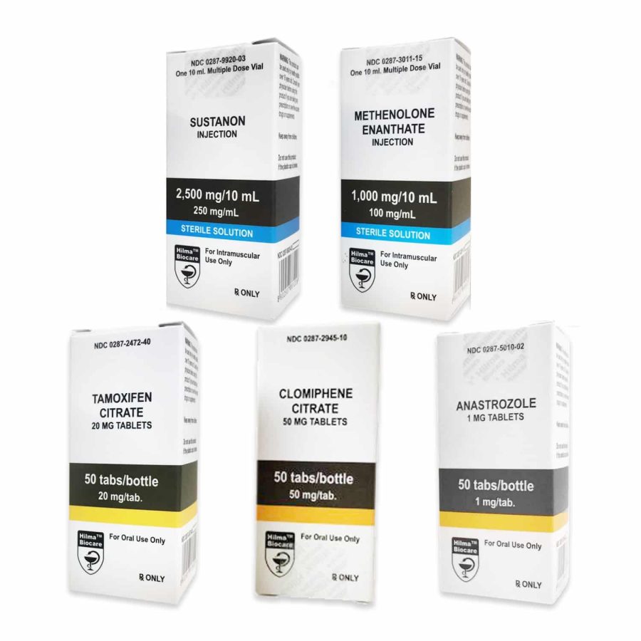 PACK MUSCLE SEC NÍVEL I (INJETO) HILMA SUSTANON + PRIMOBOLAN + PCT (8 SEMANAS)