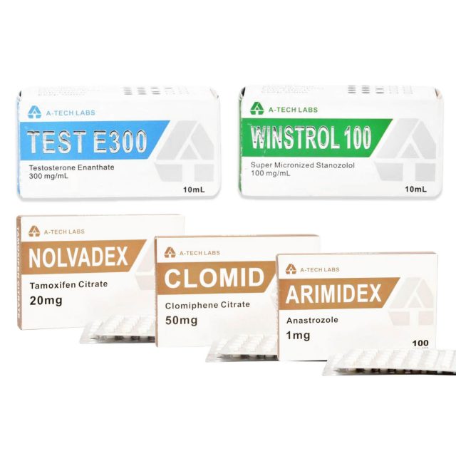 Pack de prise de masse sèche Test E Winstrol Injection 8 semaines A Tech labs
