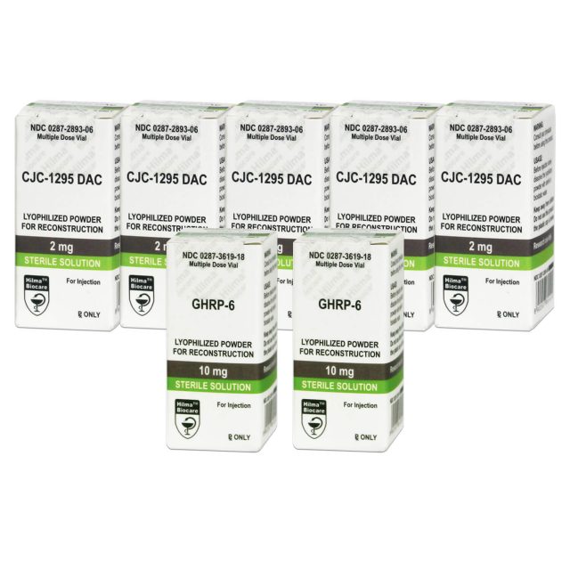 Pacchetto di peptidi di cattura di massa intermedia GHRP 6 CJC 1295 DAC Hilma Biocare (12 settimane)