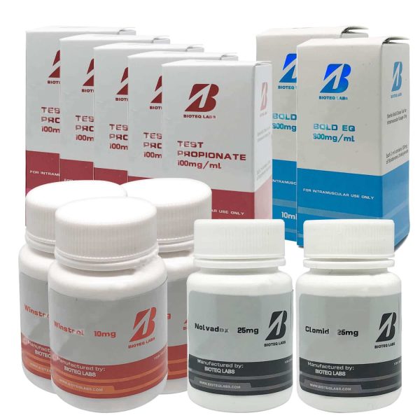 Pacchetto ciclo di perdita di peso avanzato Testo Prop Equipoise Winstrol 12 settimane Bioteq labs