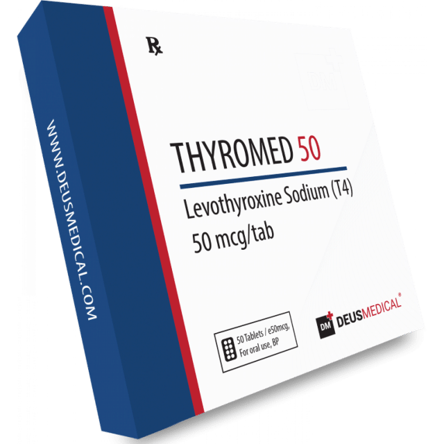 THYROMED 50（レボチロキシンナトリウムT4）50mcgの50錠 DEUS MEDICAL
