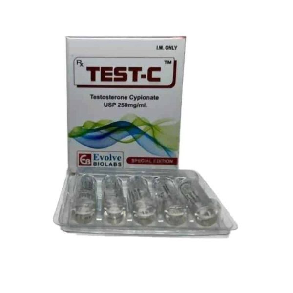 Testosterone Cypionate 250mgml (1 ml) Evolve Biolabs
