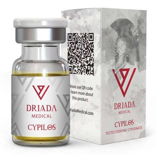 Vial de 10 ml de cipionato de testosterona Cypilos de Driada Medical