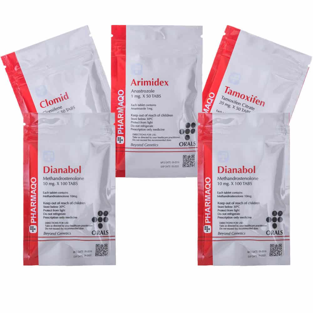 Paquete de aumento de masa oral de 6 semanas con Dianabol Protection PCT Pharmaqo Labs