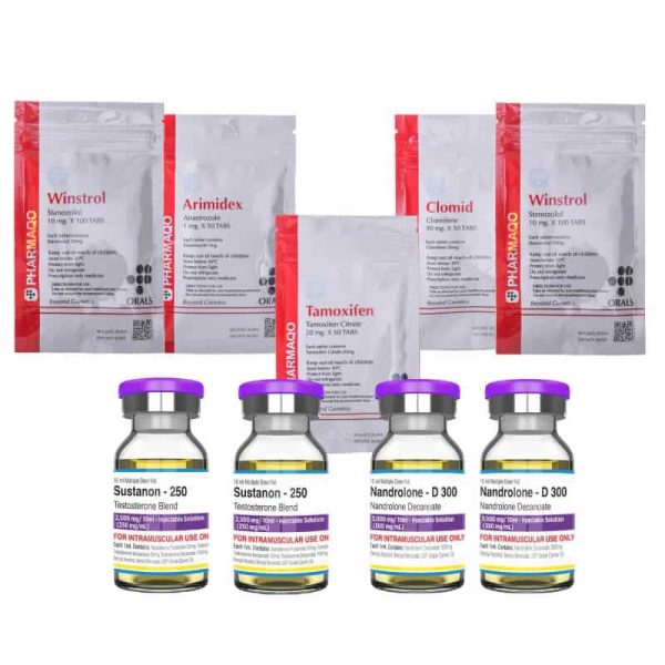 Pack Prise de Masse Minceur ORAL-INJECT - Pharmaqo Labs - Sustanon/Deca-Durabolin/Winstrol (8 semaines)