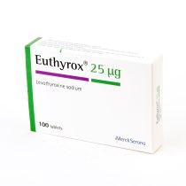 Euthyrox 25 - 25 mcg 50 tabs - Merck - Imagem 1