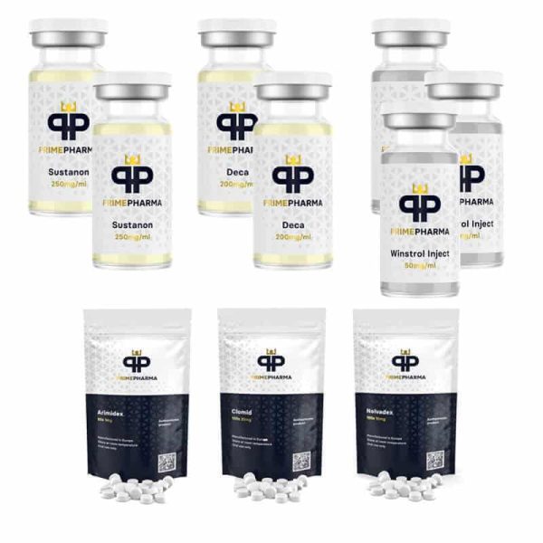 Pack Lean Mass Gain - INJECT - Prime - Sustanon/Deca-Durabolin/Winstrol (8 weeks)