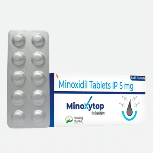 Minoxytop 5 mg (Minoxidil-Tabletten IP) – Driada Medical