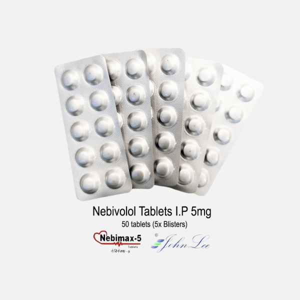 Nebivolol 5 mg (Nebimax 5) (50 comprimidos, 5 cartelas) Driada Medical